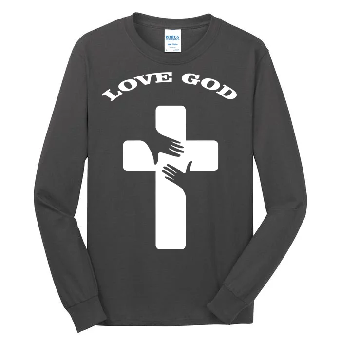 Love God Cross Tall Long Sleeve T-Shirt