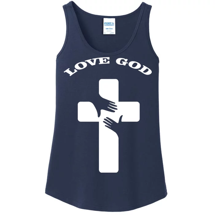 Love God Cross Ladies Essential Tank