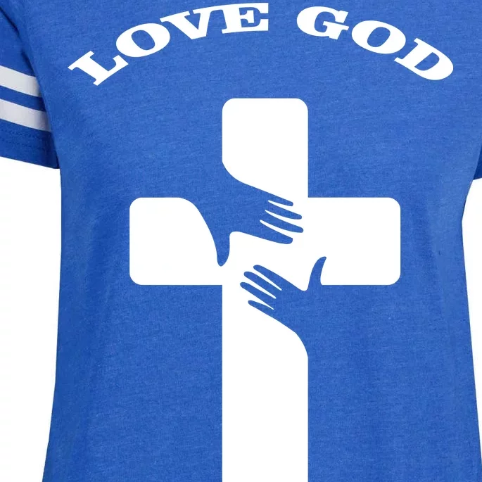 Love God Cross Enza Ladies Jersey Football T-Shirt