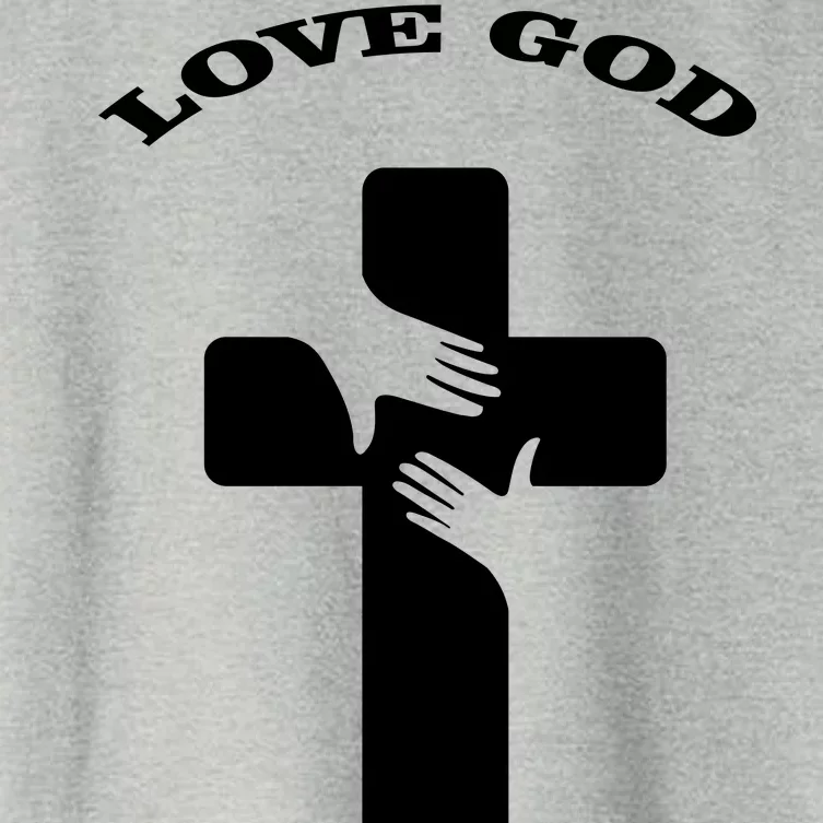 Love God Cross Women's Crop Top Tee