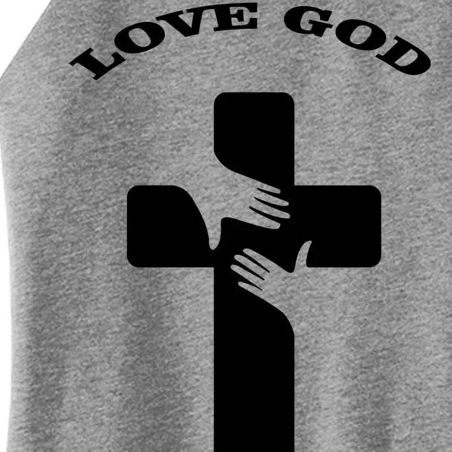 Love God Cross Women’s Perfect Tri Rocker Tank