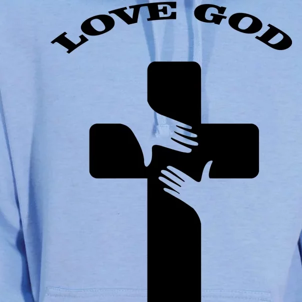 Love God Cross Unisex Surf Hoodie