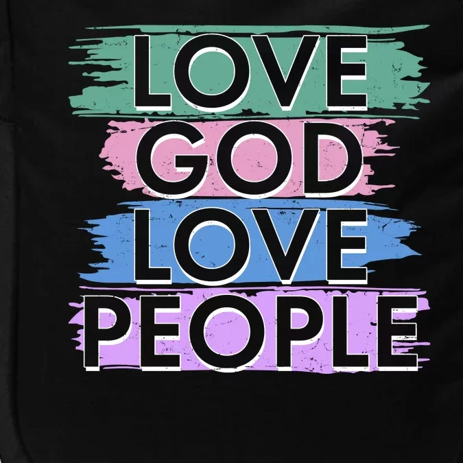 Love God Love People Religious Christian Faith Impact Tech Backpack