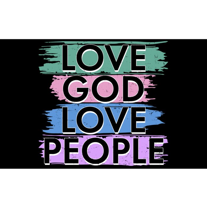 Love God Love People Religious Christian Faith Bumper Sticker