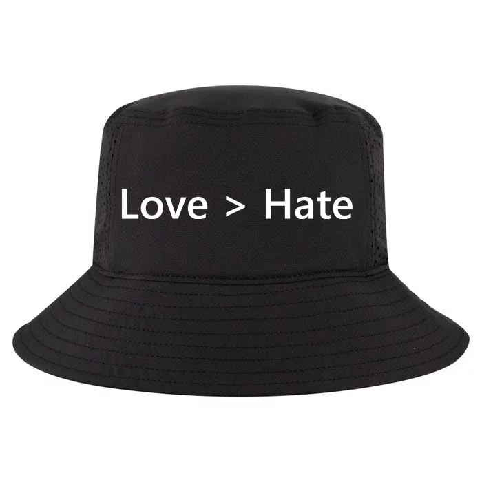 Love Greater Than Hate Cool Comfort Performance Bucket Hat