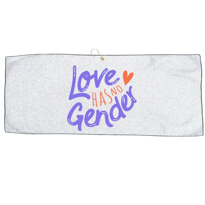 Love Had No Gender Large Microfiber Waffle Golf Towel