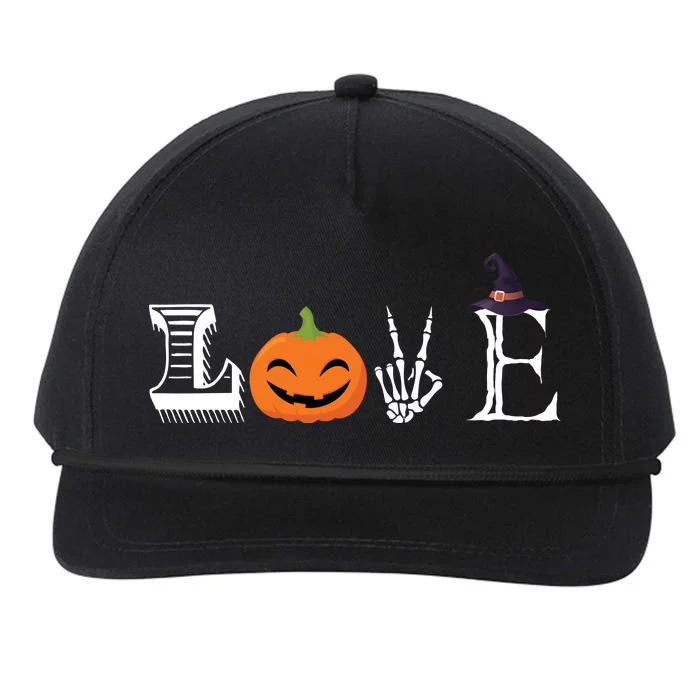 Love Halloween Snapback Five-Panel Rope Hat