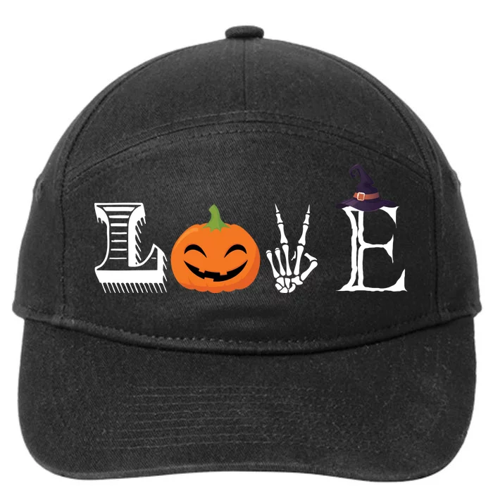 Love Halloween 7-Panel Snapback Hat