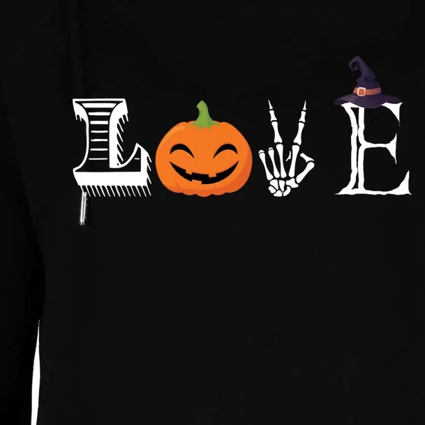 Love Halloween Womens Funnel Neck Pullover Hood