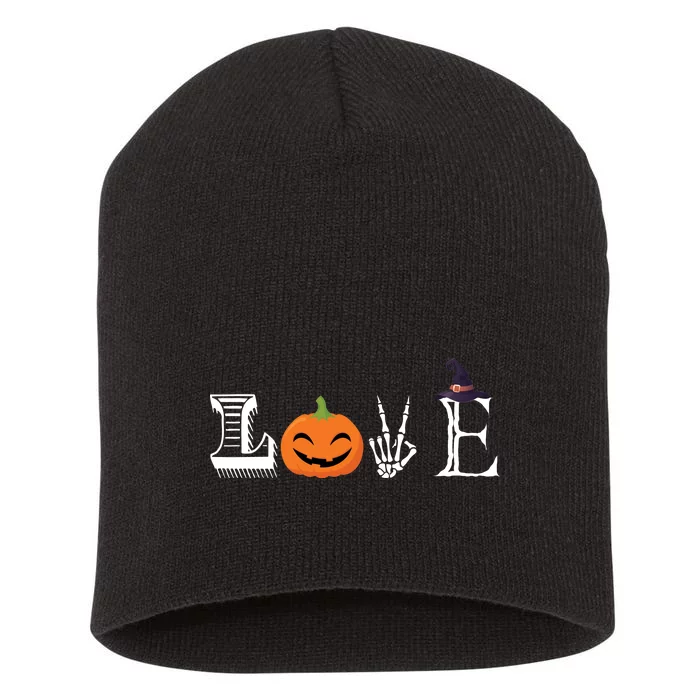 Love Halloween Short Acrylic Beanie