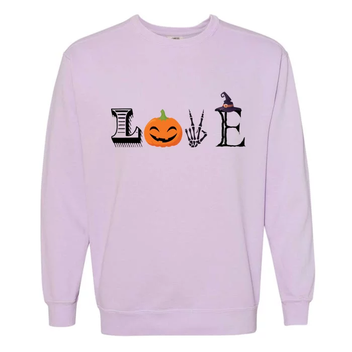 Love Halloween Garment-Dyed Sweatshirt