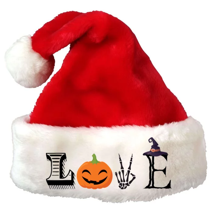 Love Halloween Premium Christmas Santa Hat