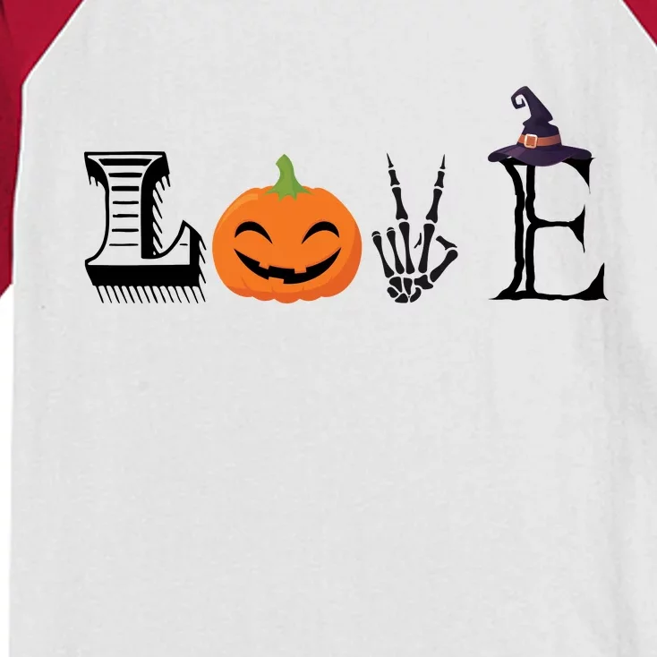 Love Halloween Kids Colorblock Raglan Jersey