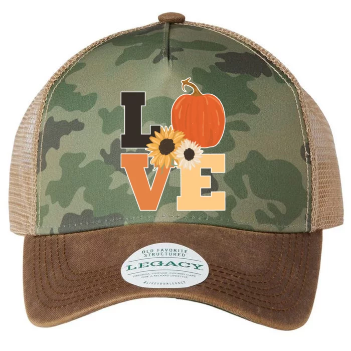 LOVE Halloween Autumn Floral Legacy Tie Dye Trucker Hat