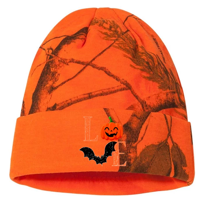 Love Halloween Pumpkin Bat Kati - 12in Camo Beanie