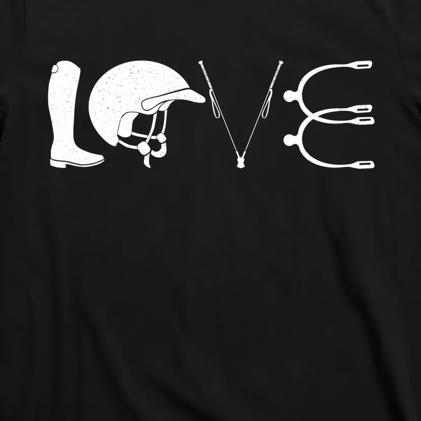 Love Horseback Riding Horse Fan T-Shirt