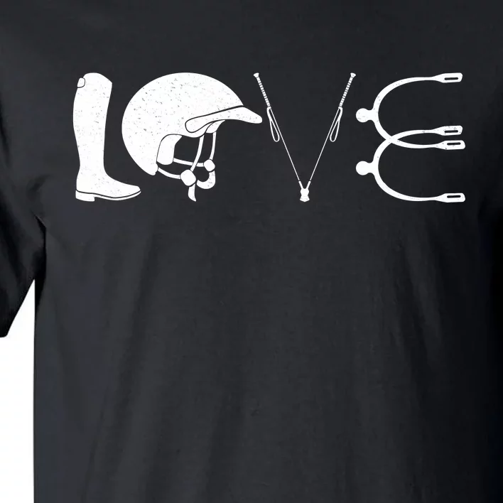 Love Horseback Riding Horse Fan Tall T-Shirt