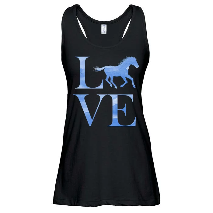 Love Horses Ladies Essential Flowy Tank