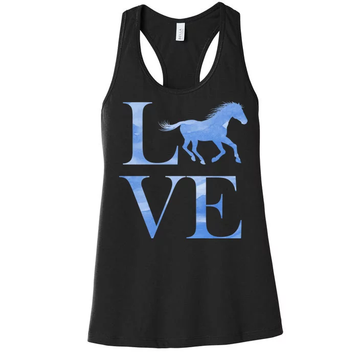 Love Horses Women's Racerback Tank