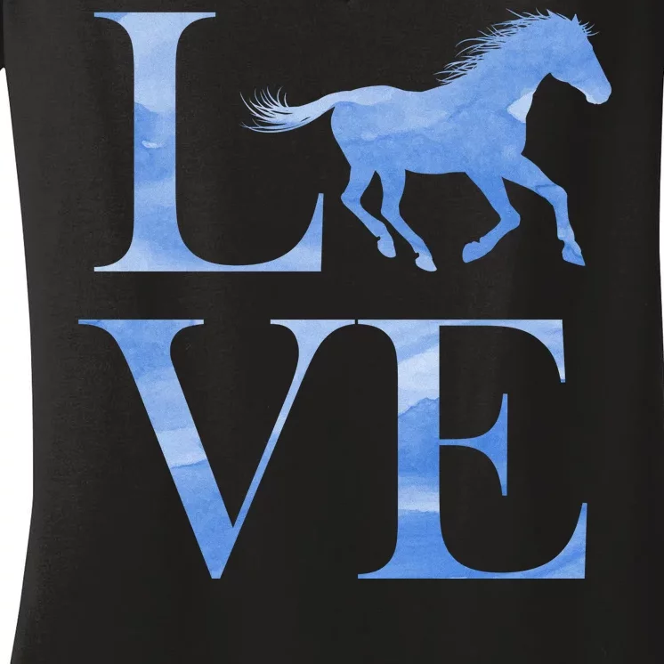 Love Horses Women's V-Neck T-Shirt