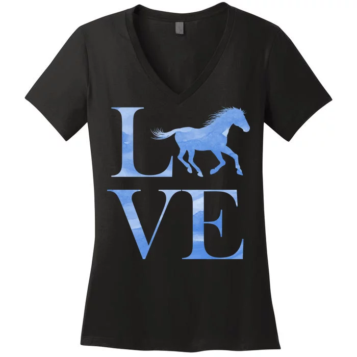 Love Horses Women's V-Neck T-Shirt