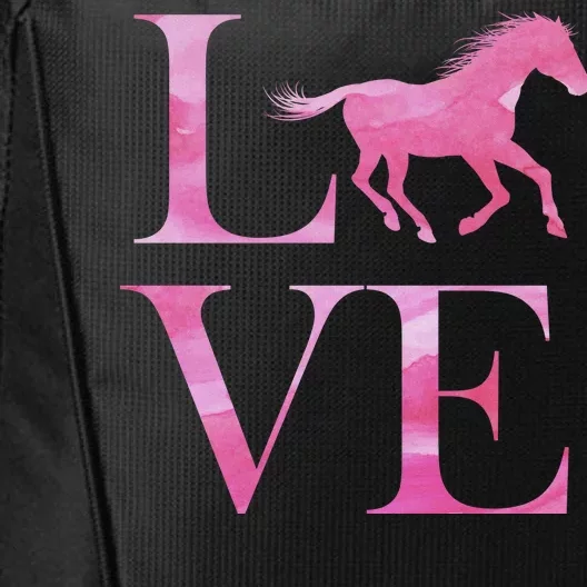 Love Horses Pink Logo City Backpack