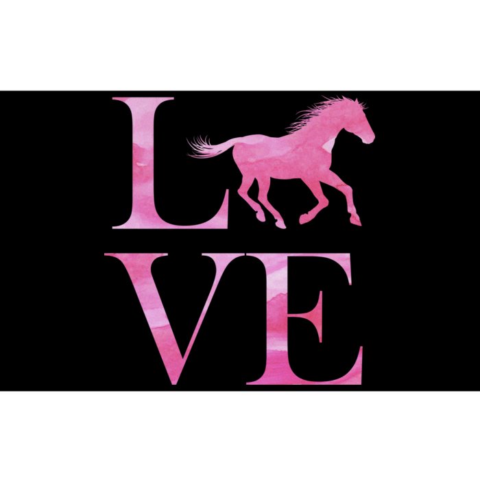 Love Horses Pink Logo Bumper Sticker