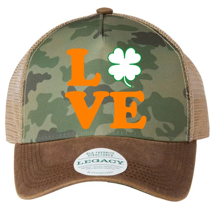 Love Irish Clover Shamrock St. Patrick's Day Legacy Tie Dye Trucker Hat