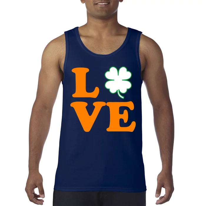 Love Irish Clover Shamrock St. Patrick's Day Tank Top