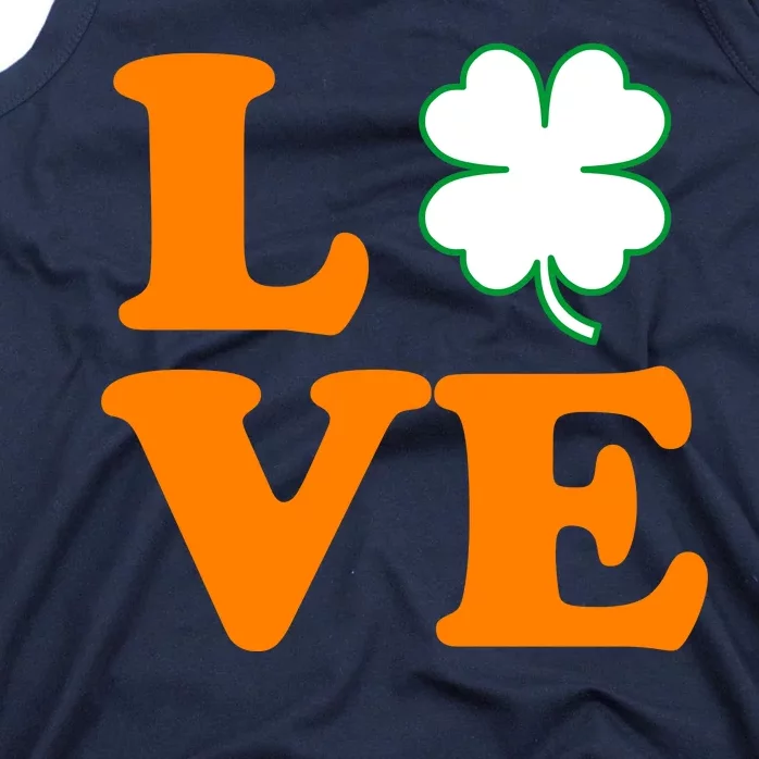 Love Irish Clover Shamrock St. Patrick's Day Tank Top