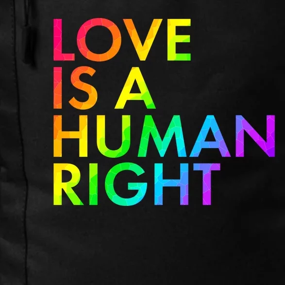 Love Is A Human Right Rainbow Daily Commute Backpack