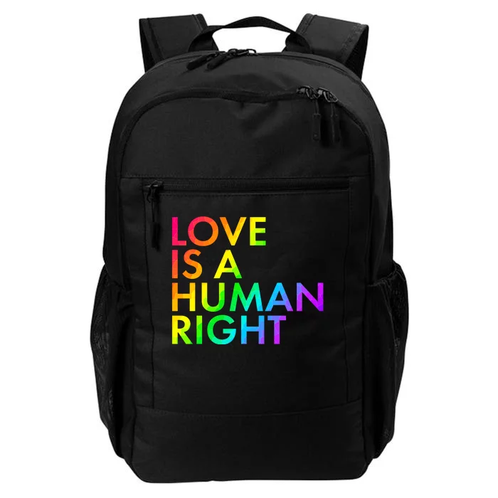 Love Is A Human Right Rainbow Daily Commute Backpack