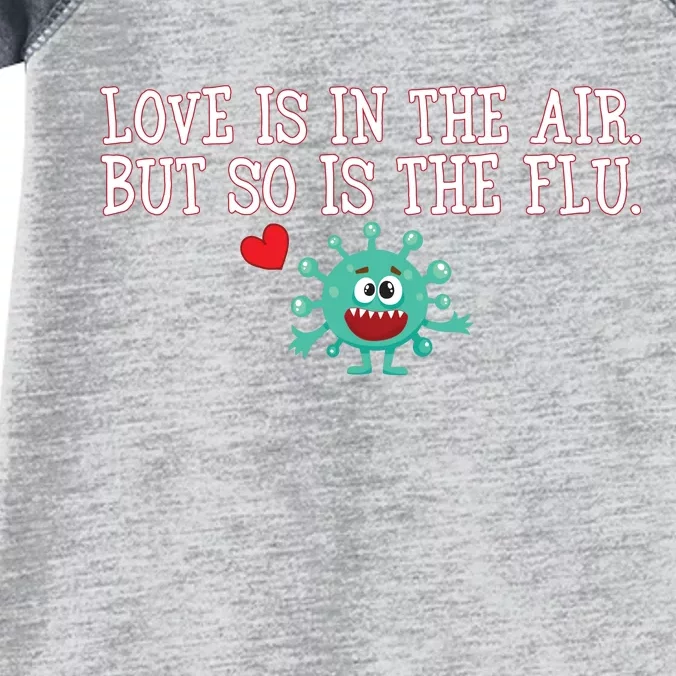 Love Is In The Air But So is the Flu Infant Baby Jersey Bodysuit