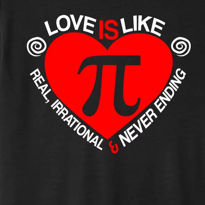 Love Is Like Pi Valentines ChromaSoft Performance T-Shirt