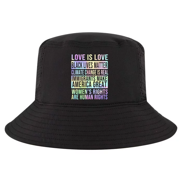 Love Is Love Black Lives Matter Cool Comfort Performance Bucket Hat