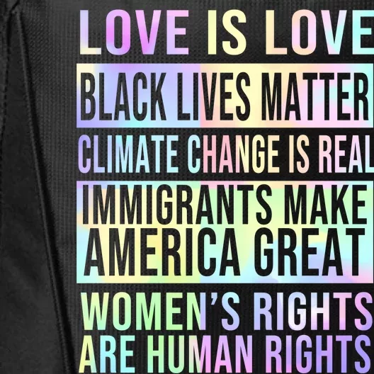 Love Is Love Black Lives Matter City Backpack