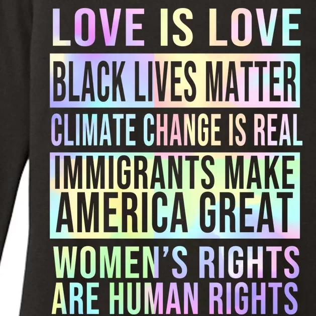 Love Is Love Black Lives Matter Womens CVC Long Sleeve Shirt