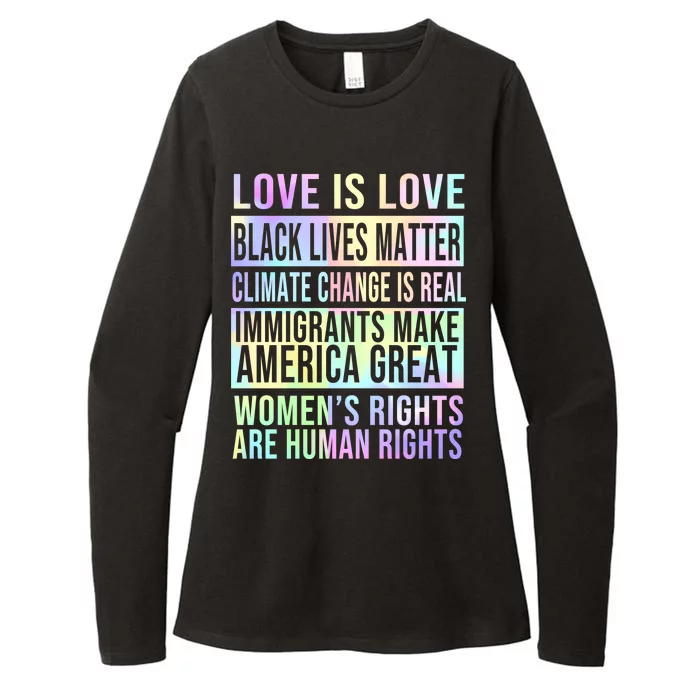 Love Is Love Black Lives Matter Womens CVC Long Sleeve Shirt