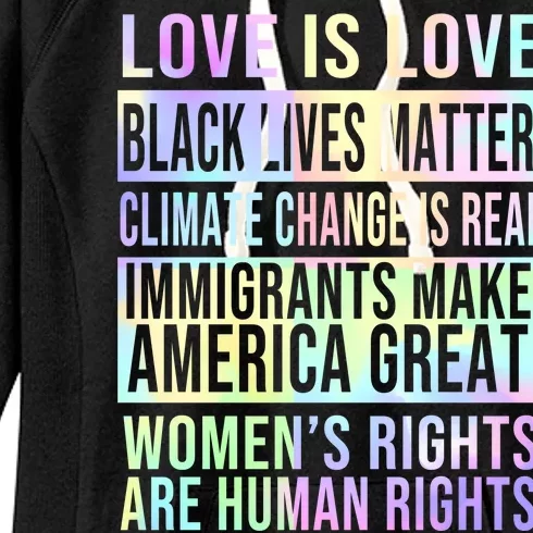 Love Is Love Black Lives Matter Women's Fleece Hoodie