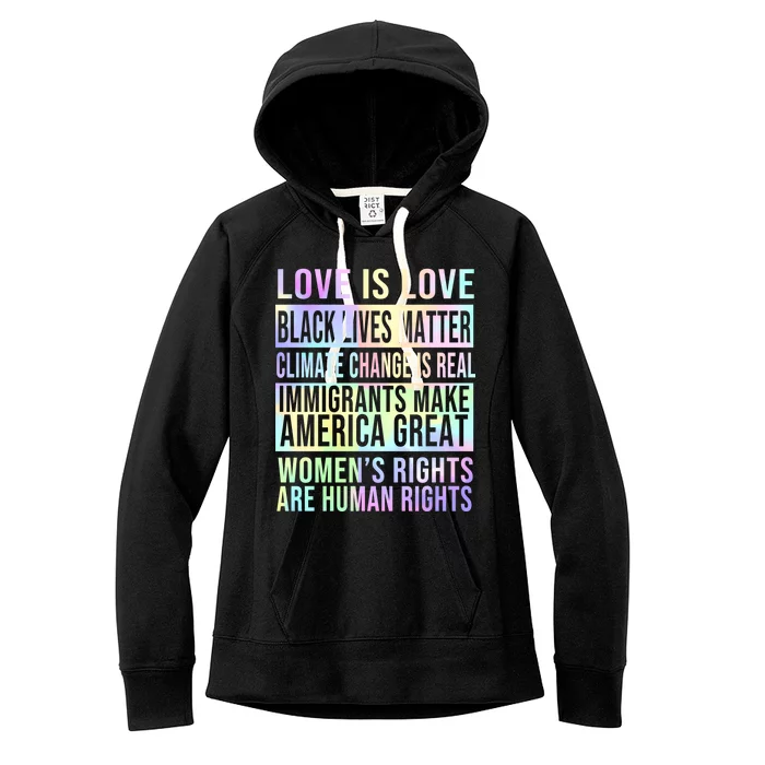 Love Is Love Black Lives Matter Women's Fleece Hoodie