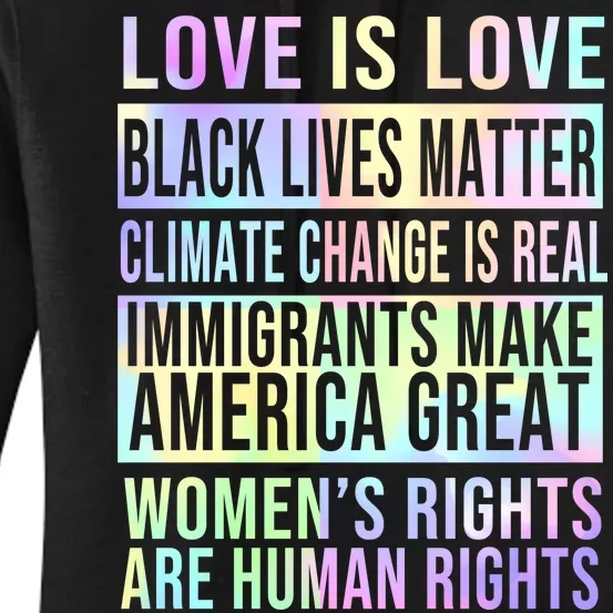 Love Is Love Black Lives Matter Women's Pullover Hoodie