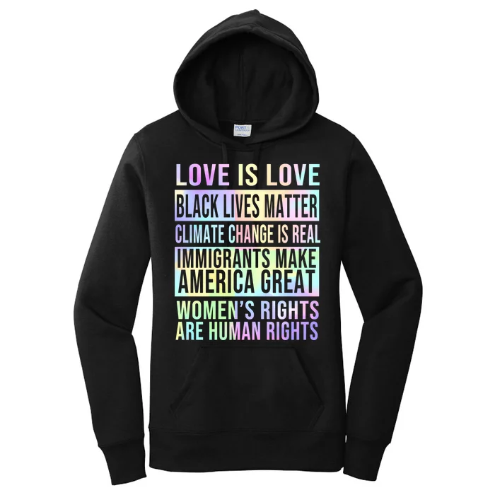 Love Is Love Black Lives Matter Women's Pullover Hoodie