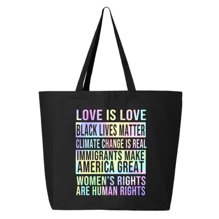 Love Is Love Black Lives Matter 25L Jumbo Tote