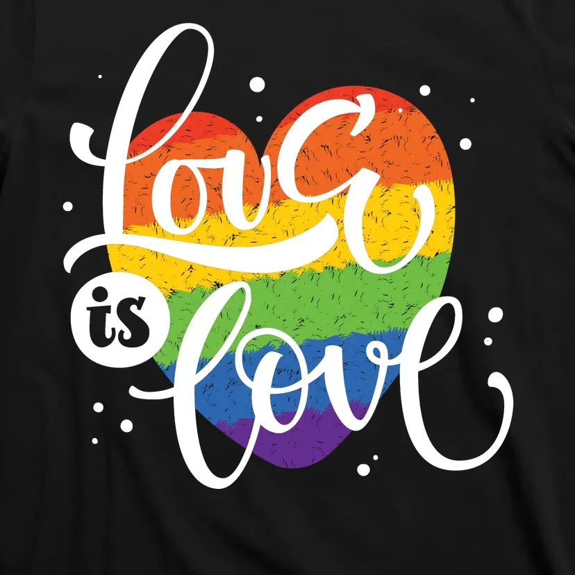 Love Is Love Heart Pride T-Shirt