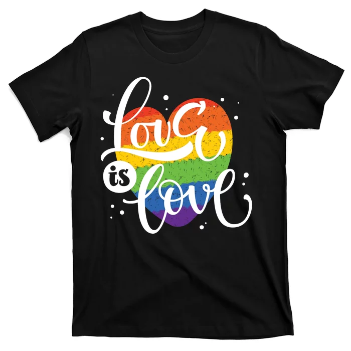 Love Is Love Heart Pride T-Shirt