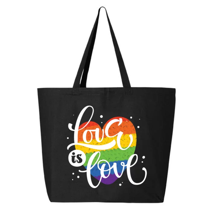 Love Is Love Heart Pride 25L Jumbo Tote