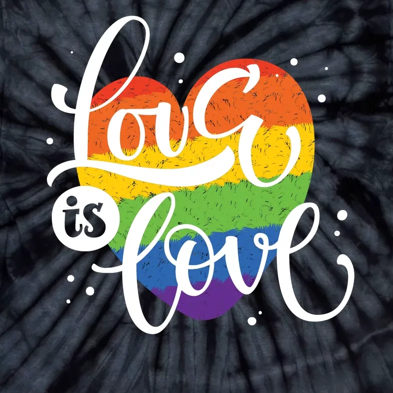 Love Is Love Heart Pride Tie-Dye T-Shirt