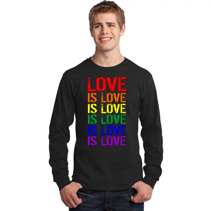 Love Is Love Rainbow Colors Long Sleeve Shirt