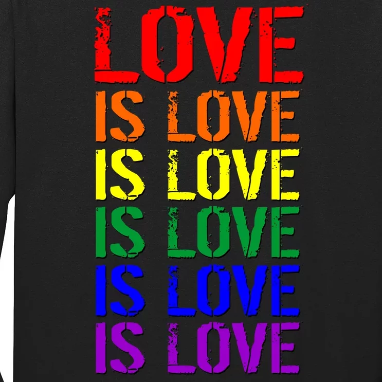 Love Is Love Rainbow Colors Long Sleeve Shirt