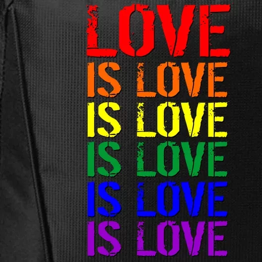 Love Is Love Rainbow Colors City Backpack